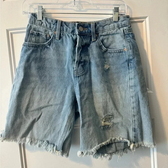 Wild Fable High Rise Denim Bermuda Shorts 
Size 0 - Picture 1 of 5